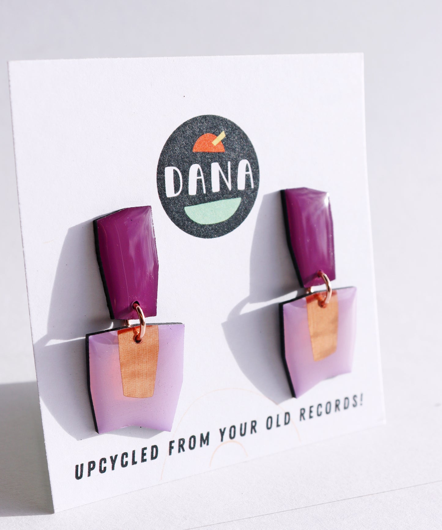 CONNIE NO.2 in shades of purple with a warm pop of copper