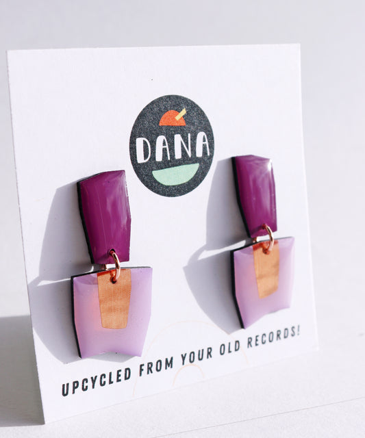 CONNIE NO.2 in shades of purple with a warm pop of copper