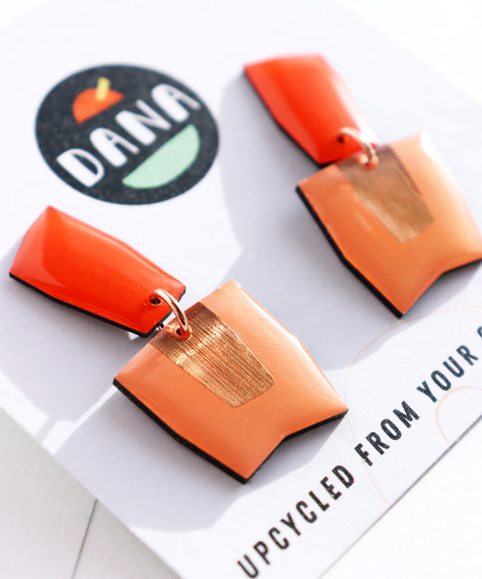 CONNIE NO.2 in deep orange, salmon, copper