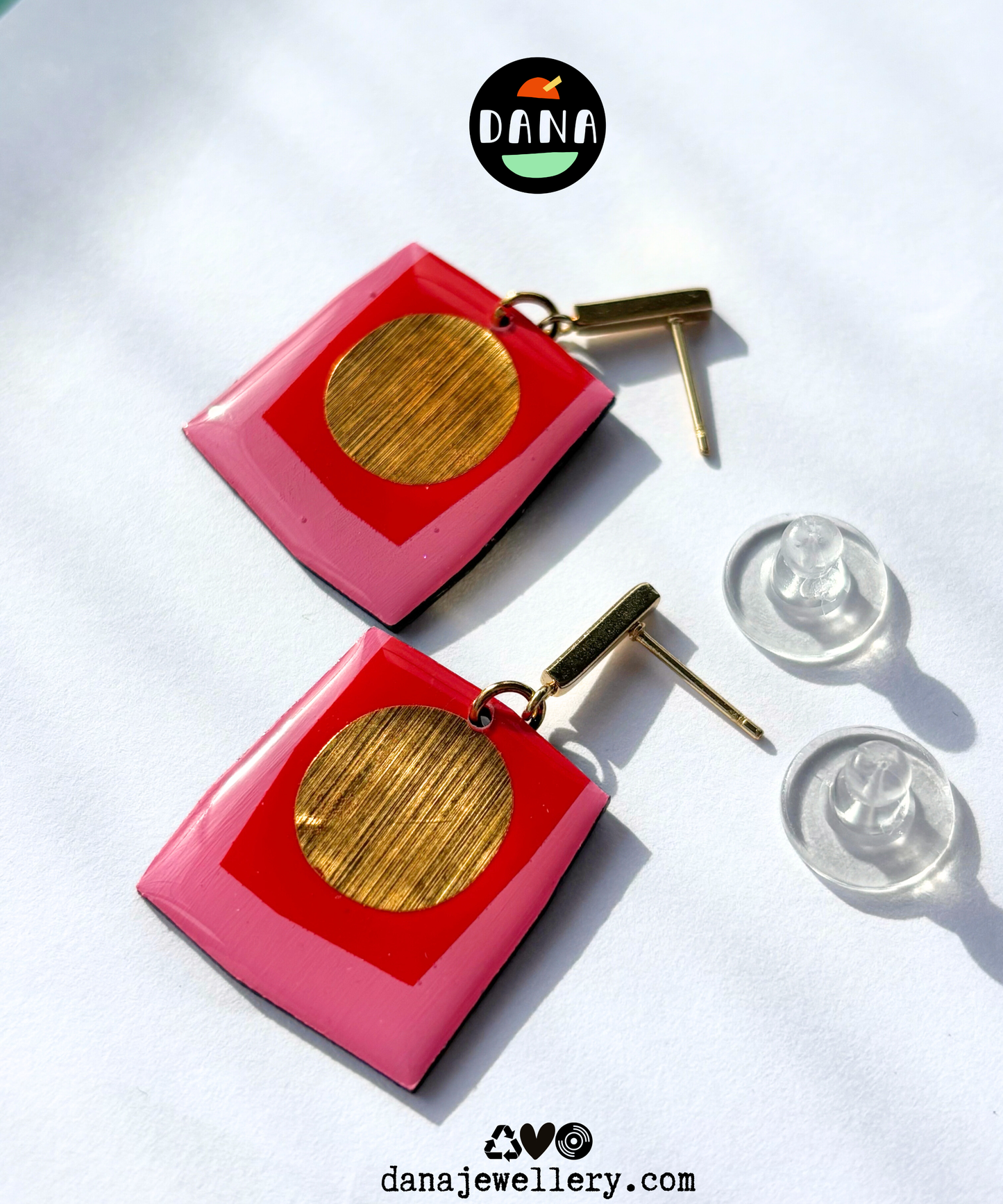 BOCA in red, pink, gold