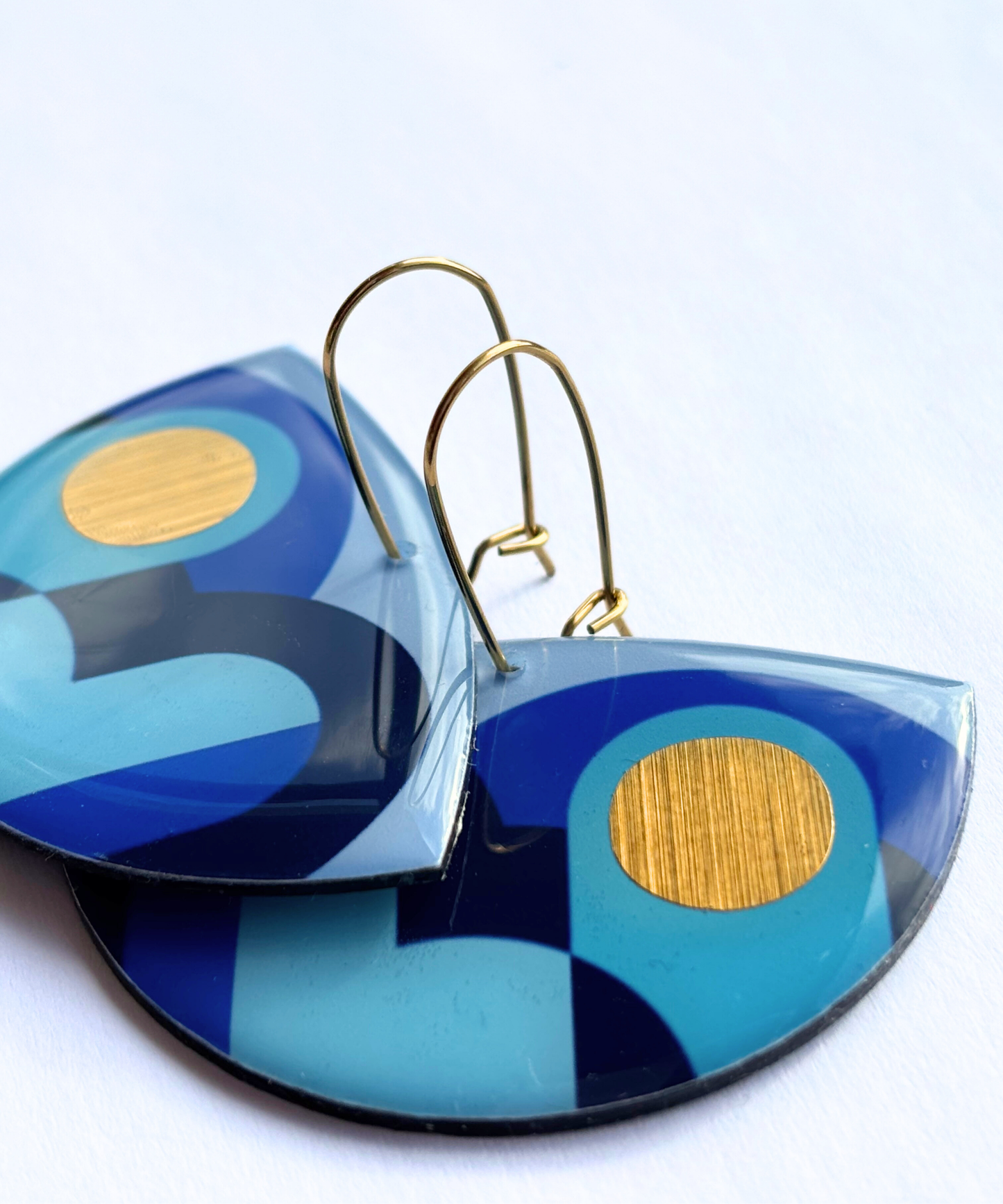 LOLA NO.3 in tones of blue with a lush gold accent