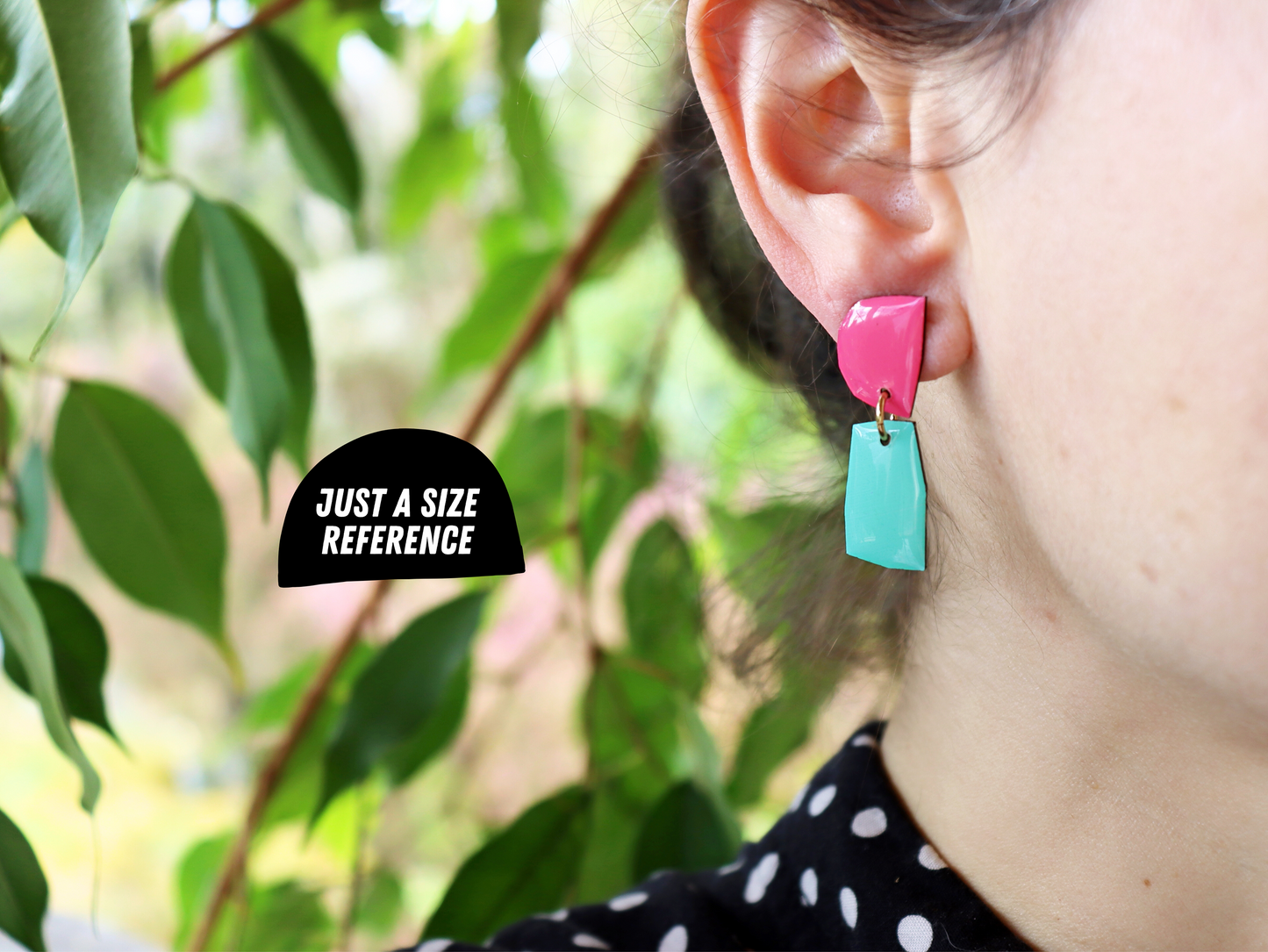 MINNIE NO.1 in pink & red / recycled Irish jewellery