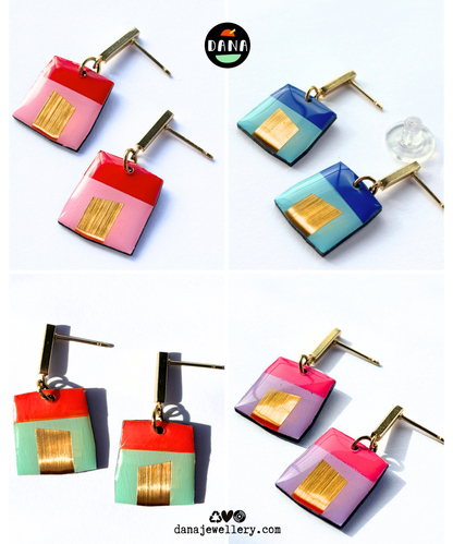 BETTE small contemporary eco chic earrings - pick your favourite