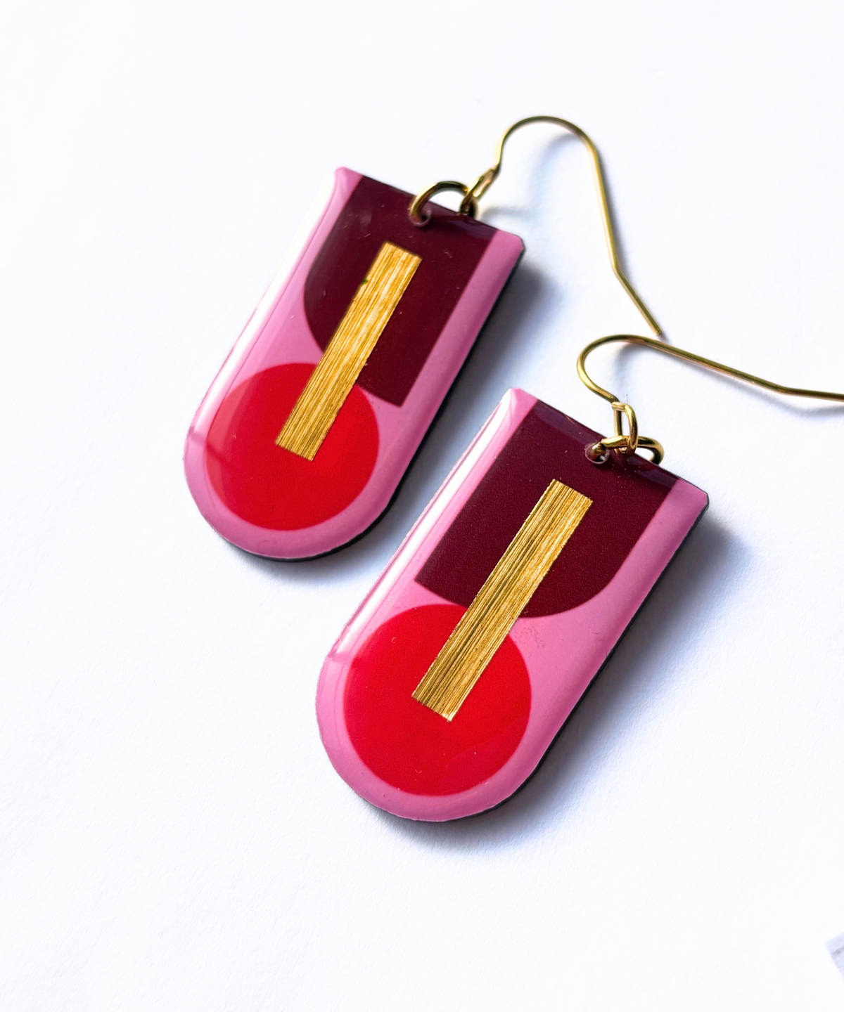 BESS | mid century modern inspired colourful geo earrings | pick your favourite