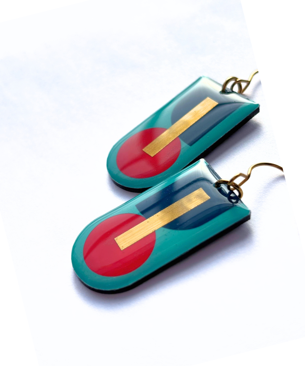 BESS | mid century modern inspired colourful geo earrings | pick your favourite