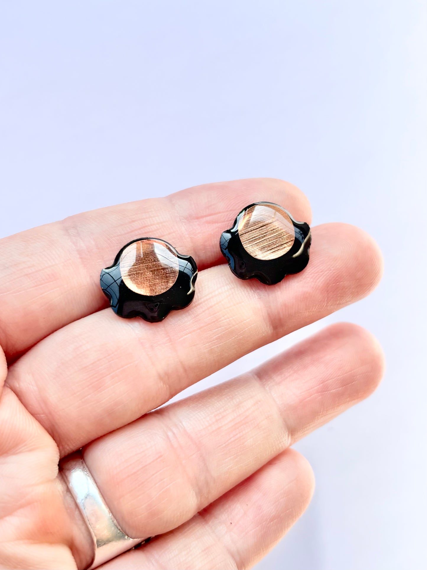 40% OFF large FROUFROU studs in mint black and copper