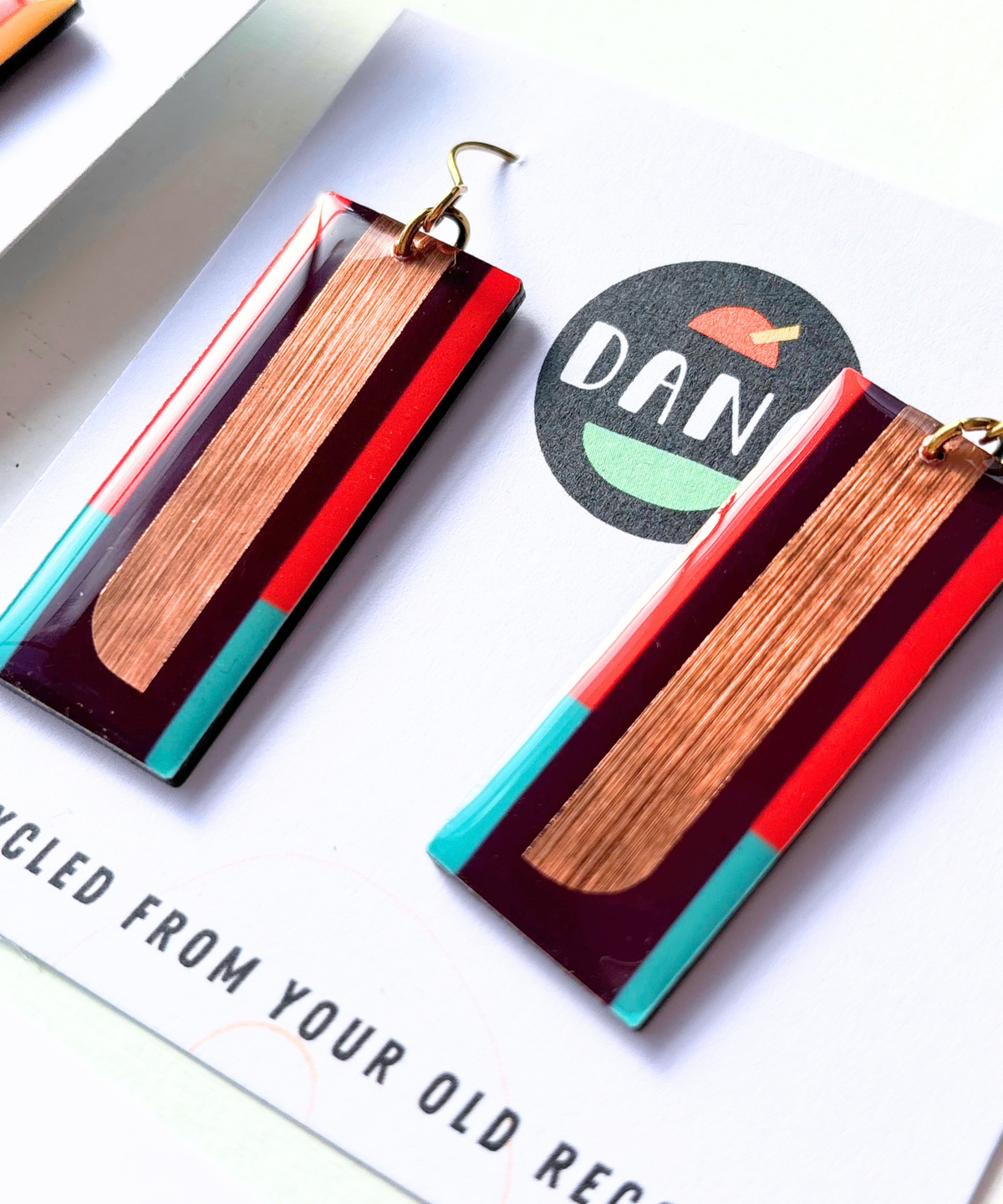 LORA | long and elegant yet funky earrings on hooks OR posts | pick your favourite