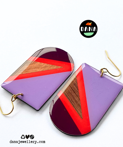 ZIGGY in lilac, deep orange, plum, copper