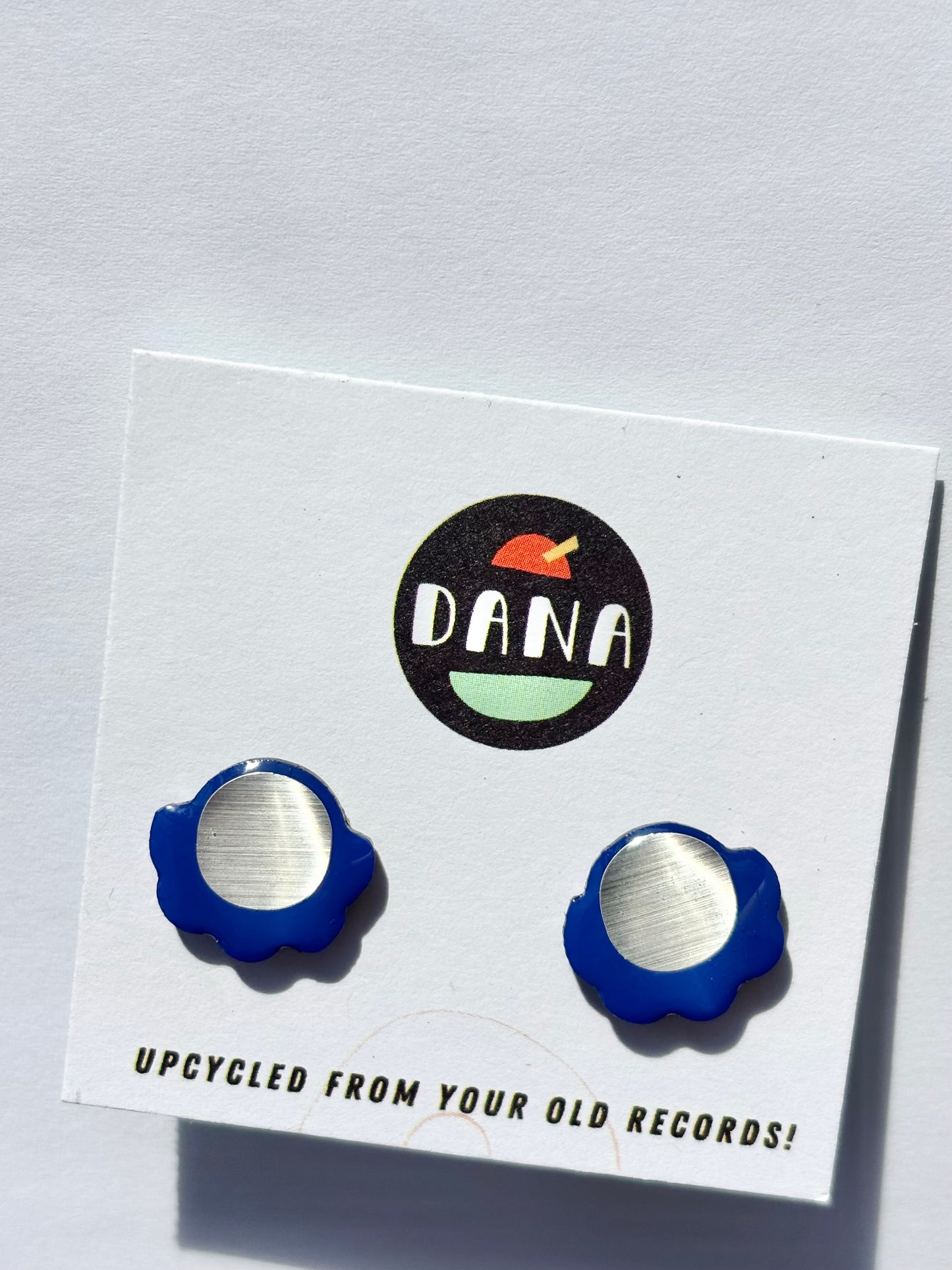 50% OFF large FROUFROU studs in royal blue and silver