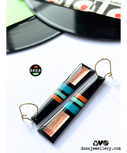 LIZZY in copper, orange, turquoise, teal