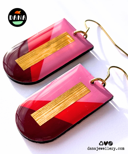 NINA pink, red, burgundy, gold