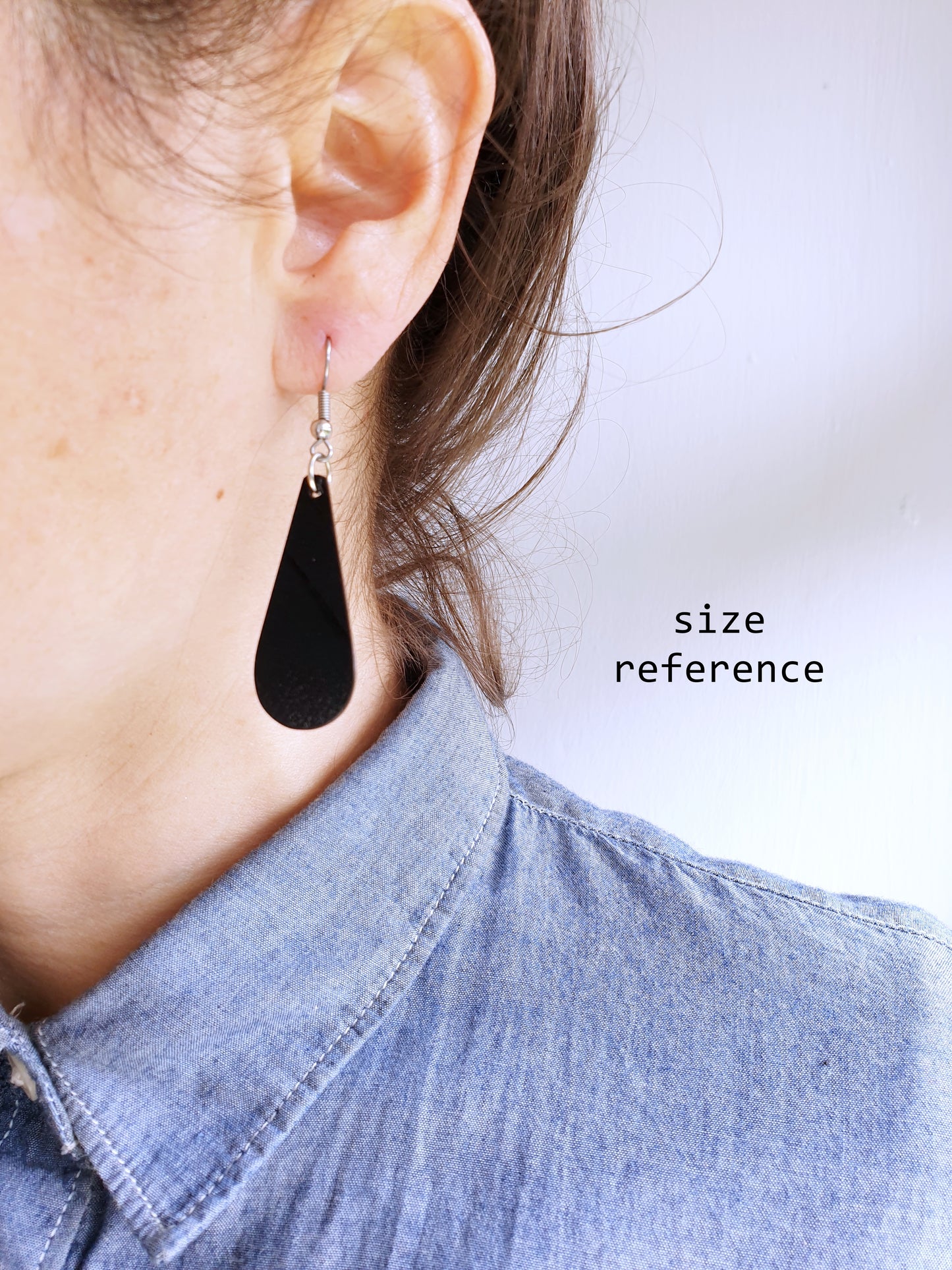 40% OFF minimal teardrop in grey and copper