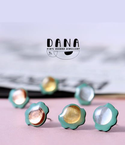 40% OFF Minty green Froufrou studs - GOLD / SILVER / COPPER | few pairs left