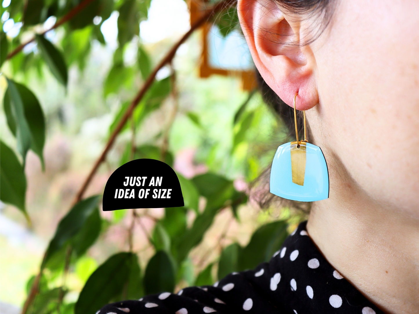 40% OFF BETTY no.2 in minty green & copper / vinyl record earrings